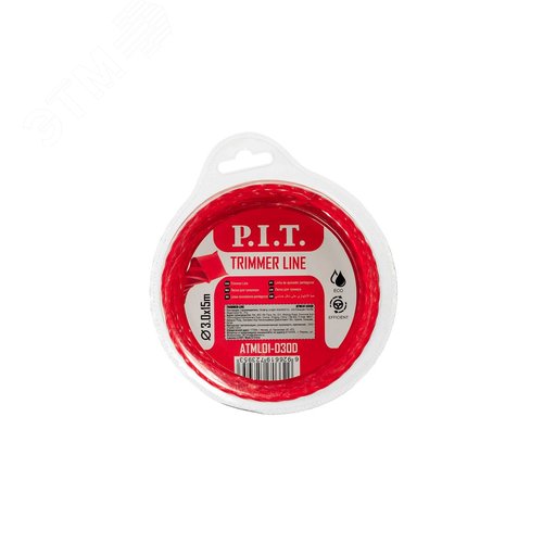 Изображение товара Леска для триммеров квадрат крученый 15 м x 3,0 мм, блистер (шт)