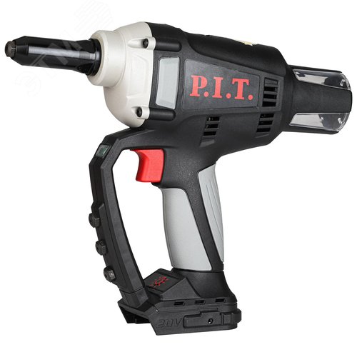 Изображение товара Пистолет заклёпочный аккум. бесщёточный P.I.T. PRG20H-5A SOLO (20В, 20000 Н, ход 25мм, 2.4 - 4.8мм) (шт)