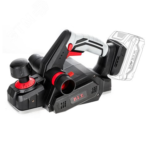 Изображение товара Рубанок аккум. бесщёточный P.I.T. PEP20H-82A SOLO (20В, 16000 об/мин, 2 ножа 82 мм, глубина 0-2мм) (шт)