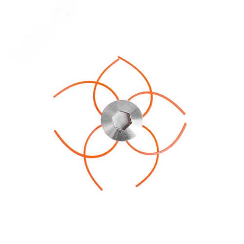 Изображение товара Головка-шпуля для триммеров (тип паук, ручная, 3мм, леска-ус 2 шт.) (упак)