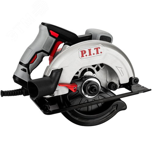 Изображение товара Пила циркулярная электрич. P.I.T. PKS165-C (1200Вт, 5500об/мин, 165х20 мм, пропил 35/53мм, 45°) (шт)