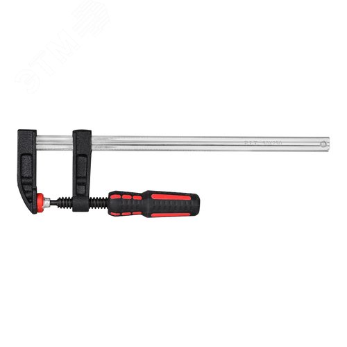 Изображение товара Струбцина винтовая (тип F, 250 мм, двухкомпонентная рукоятка) (шт)