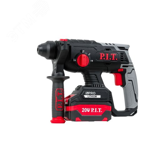Изображение товара Перфоратор SDS-Plus аккум. бесщеточный P.I.T. PBH20H-22B/2 (20В, 1,8Дж, 3реж, 22мм, 2акб, ЗУ, кейс) (шт)