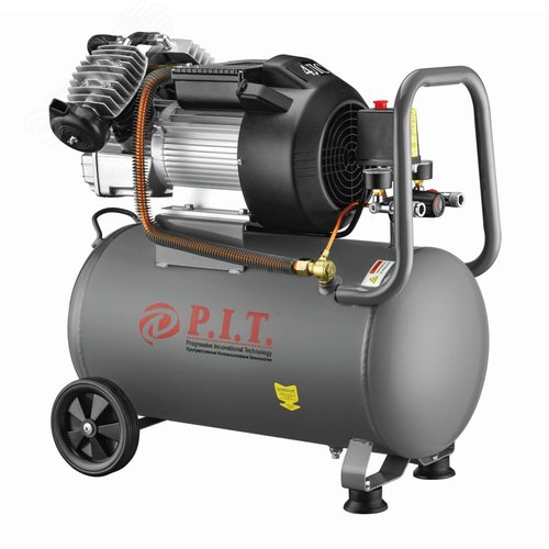 Изображение товара Компрессор электрич. масляный P.I.T. PAC 016003-2,5/50 (2,5кВт, 3,4лс, 350л/мин, 50л, 2вых, евро) (шт)