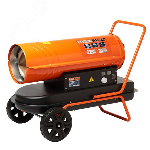 Изображение товара Пушка тепловая дизельная (20кВт, производительность 550м/ч, обогрев 150м, бак19л) MAXPILER (шт)