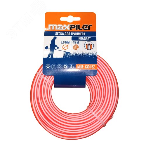 Изображение товара Леска для триммеров 3.0мм 15м, квадрат крученый (шт)