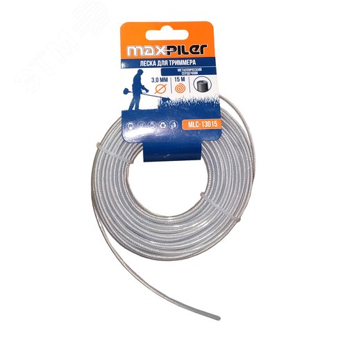 Изображение товара Леска для триммеров 3.0мм 15м, металлический сердечник (шт)