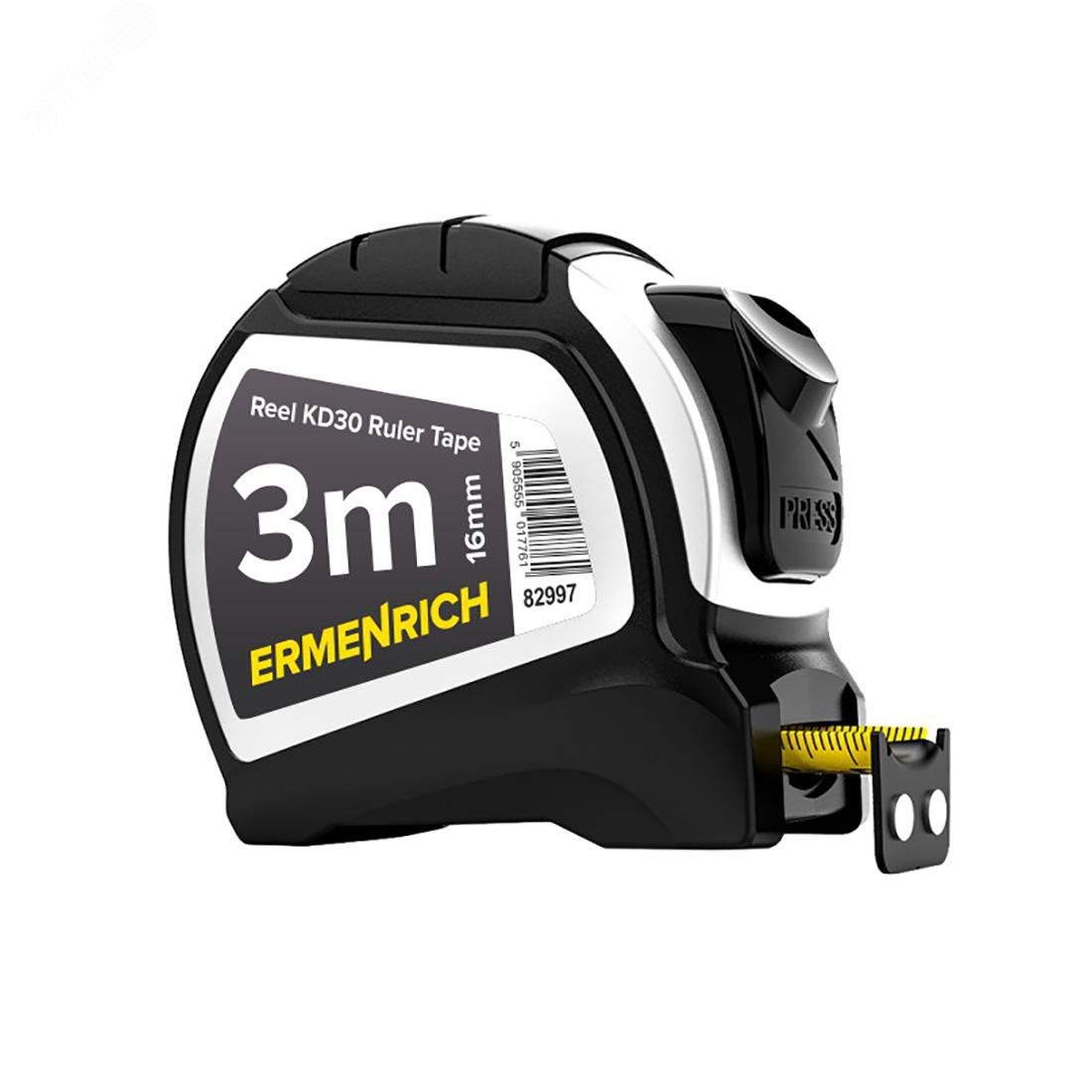 Изображение товара Рулетка Reel KD30 3м с автоматической блокировкой и магнитным зацепом