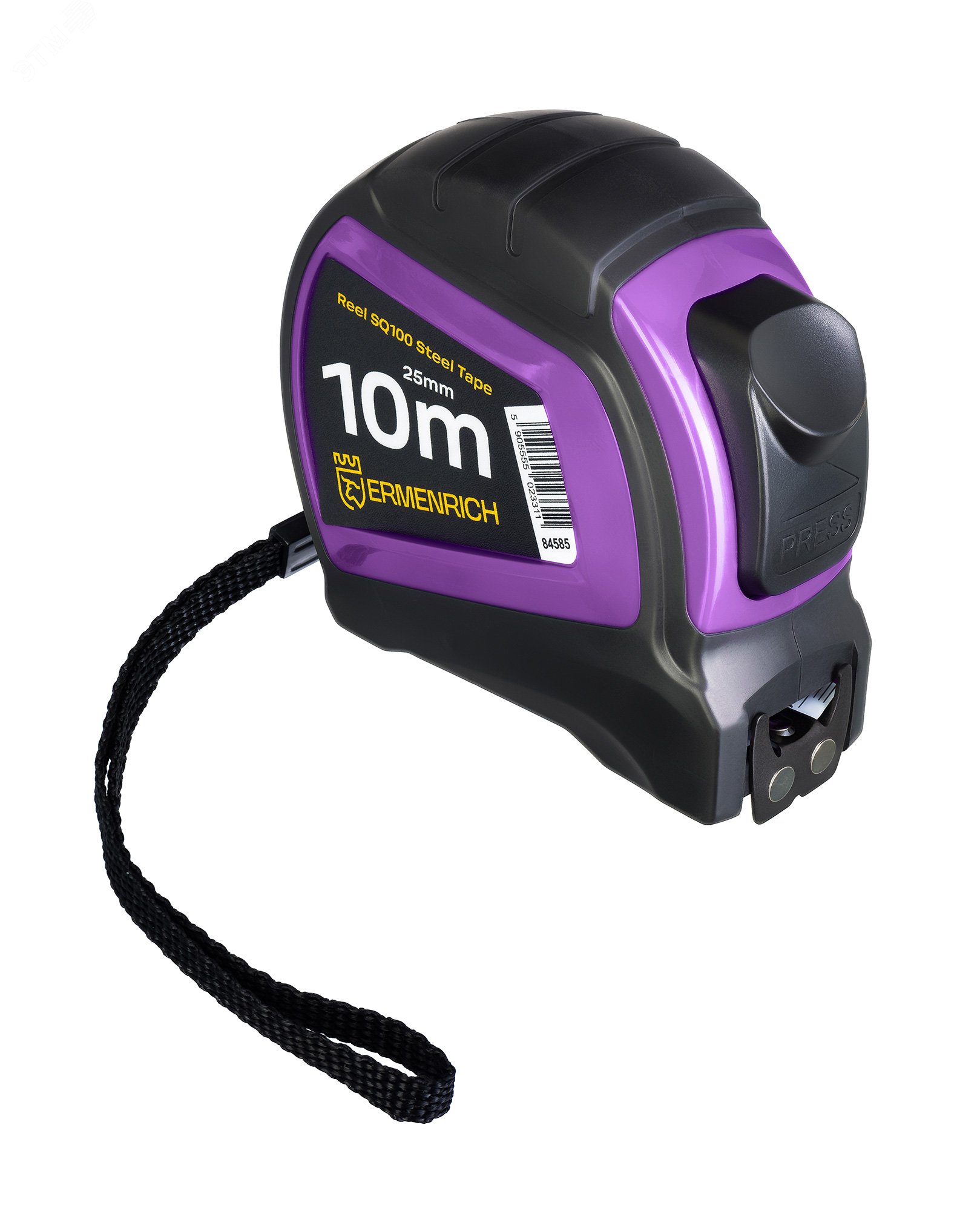 Изображение товара Профессиональная рулетка Reel SQ100 10 м стремольная с автостопом Ermenrich