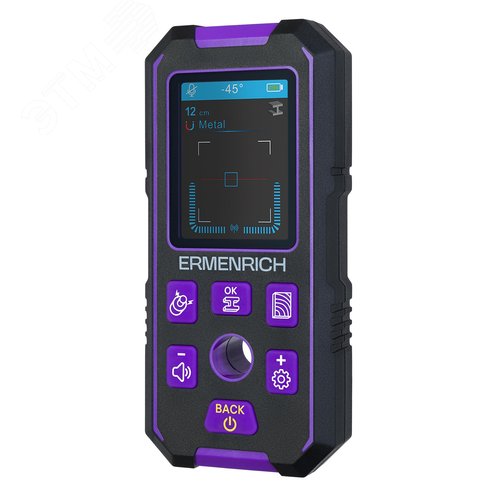 Изображение товара Детектор скрытой проводки Ping SM70, фиолетовый (шт)