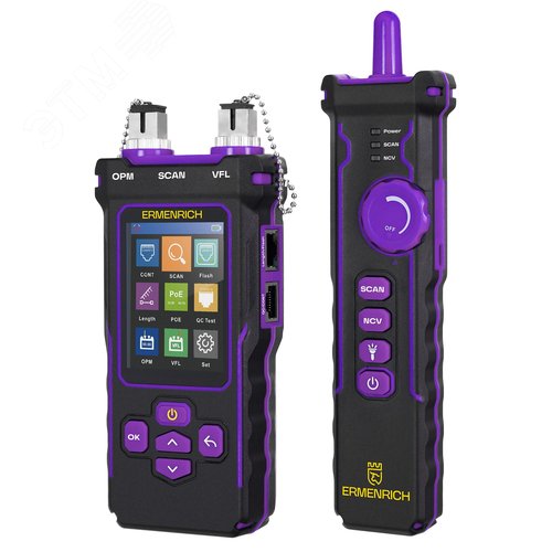 Изображение товара Тестер кабельный многофункциональный NetGeeks NP60, фиолетовый (шт)