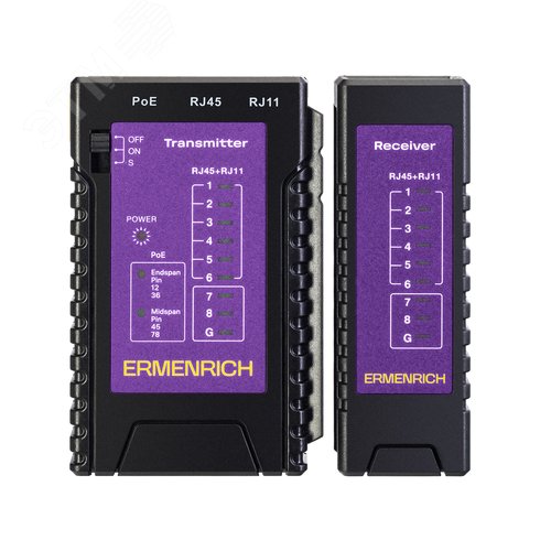 Изображение товара Тестер кабельный NetGeeks NP10, фиолетовый (шт)