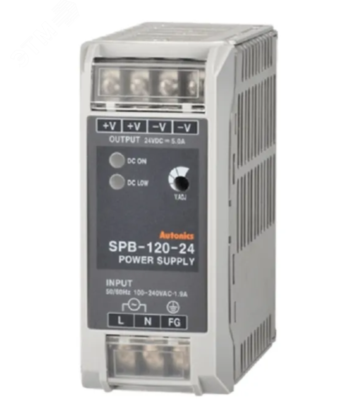 Изображение товара Импульсный источник (блок) питания Autonics SPB-120-24 (шт)