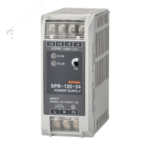 Изображение товара Импульсный источник (блок) питания Autonics SPB-120-24 (шт)