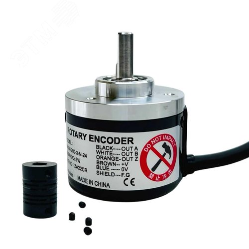 Изображение товара Энкодер инкрементальный в компактном корпусе ?40мм (с выступающим валом) E40S6-200-3-N-24 (шт)