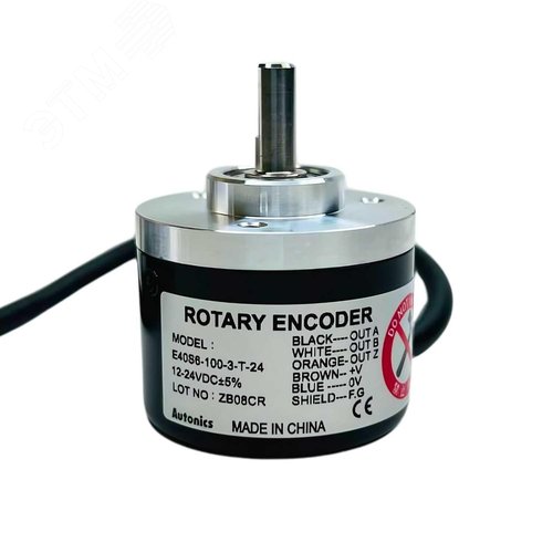 Изображение товара Энкодер инкрементальный в компактном корпусе ?40мм (с выступающим валом) E40S6-100-3-T-24 (шт)