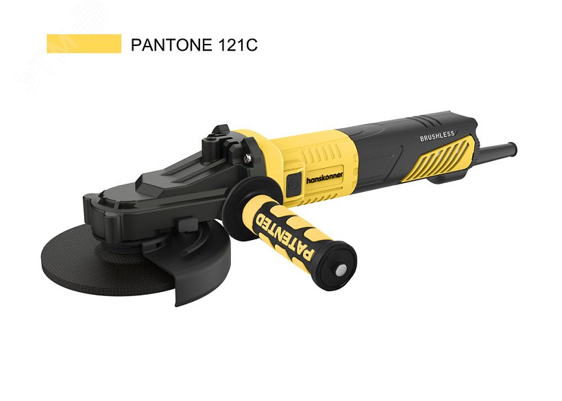 Изображение товара УШМ Hanskonner PLATINUM, 125мм, 1600Вт, 3000-8500об/мин, БЕСЩЁТОЧНАЯ (шт)