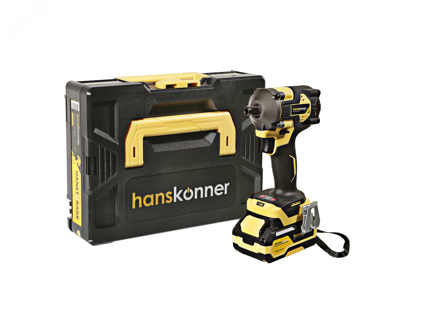 Изображение товара Гайковерт ударный бесщеточный 18В 1BatterySystem 420Нм 1/2' 1x4Ач кейс (шт)