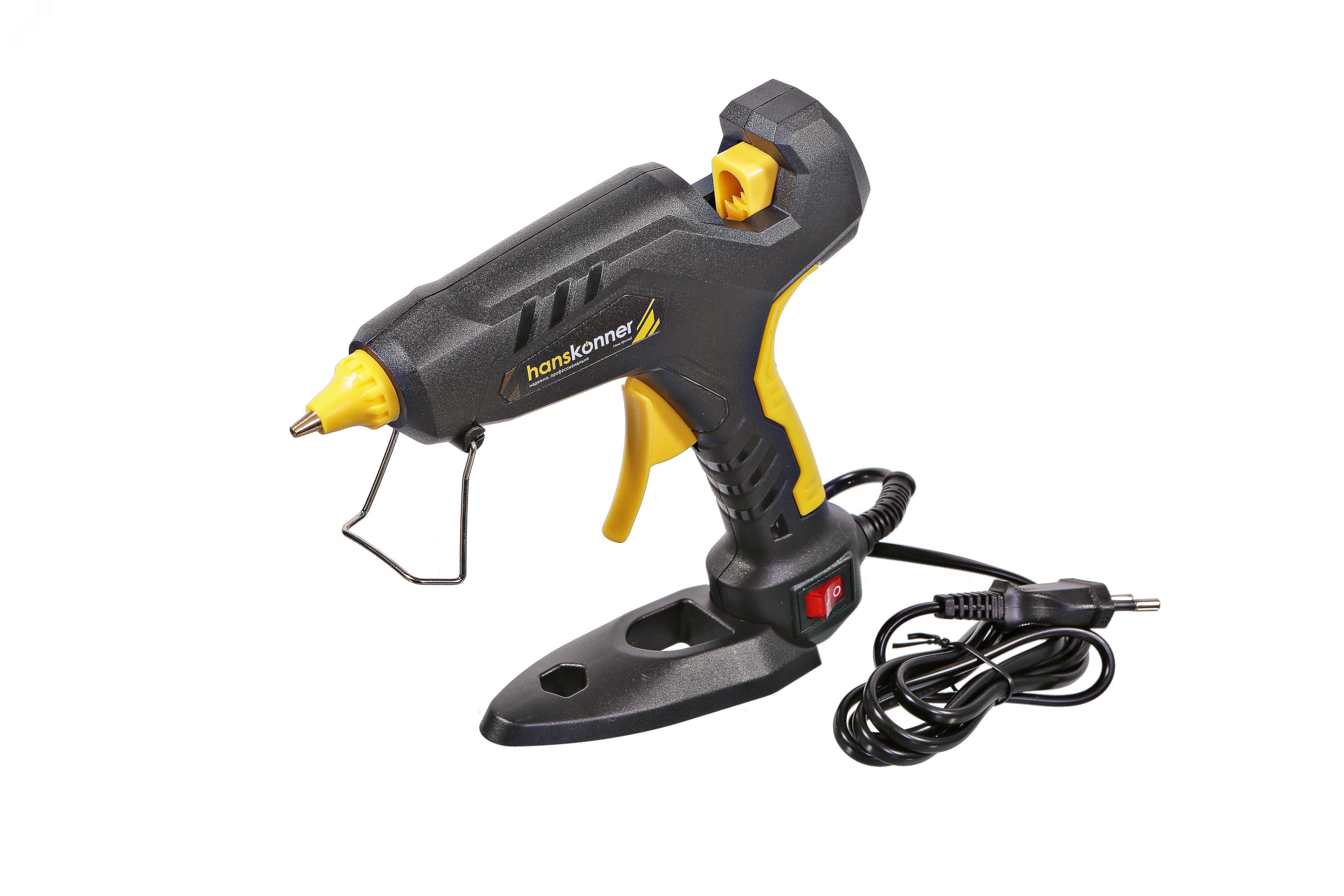 Изображение товара Пистолет клеевой 60Вт 11 мм 2 сменных сопла (4 стержня в комплекте) (шт)