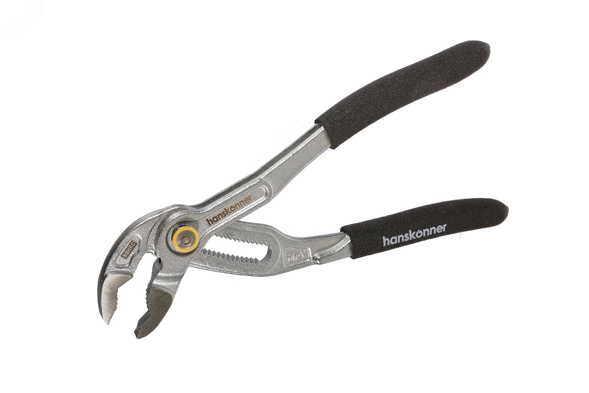 Изображение товара Клещи переставные 175 мм с кнопочным шарниром CrV Hanskonner