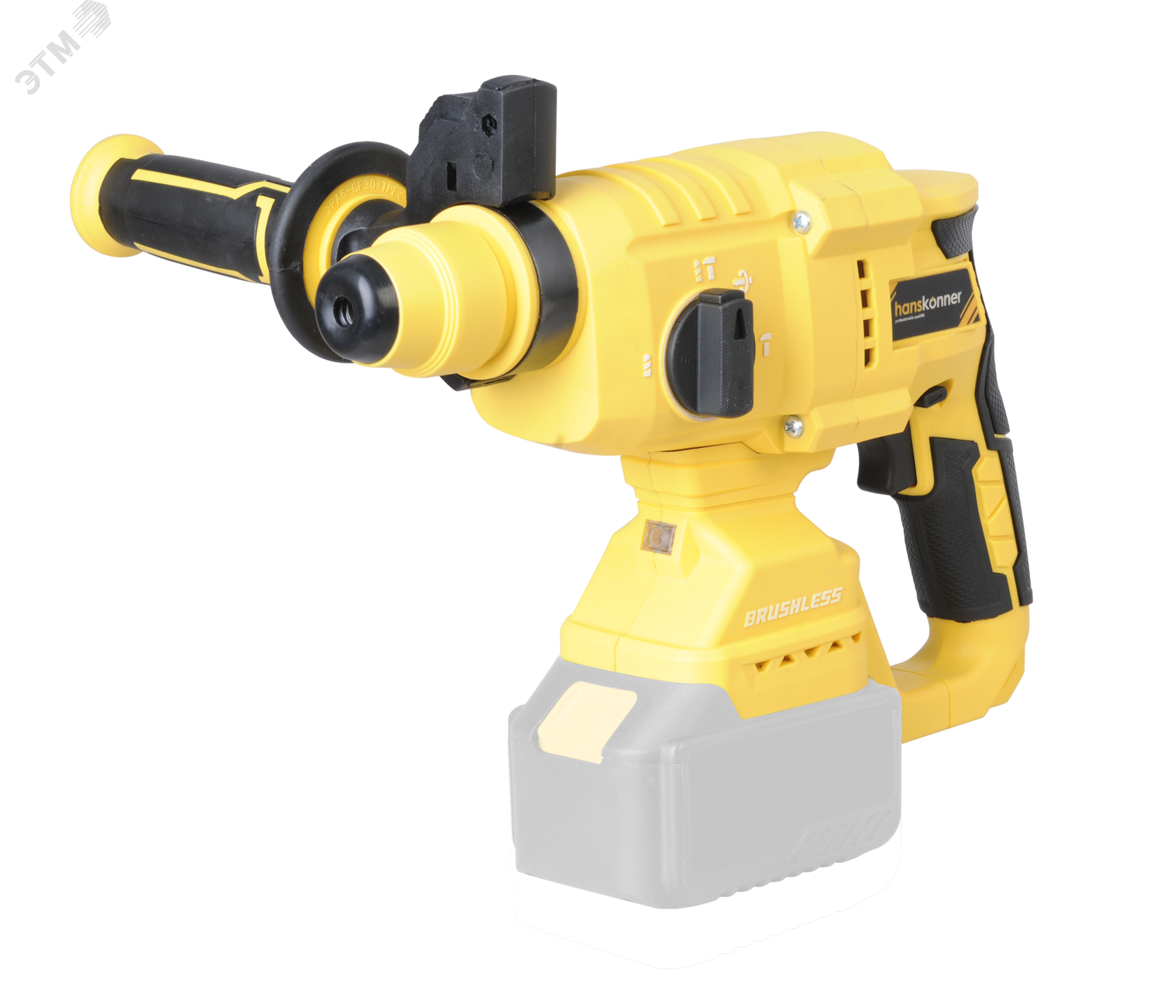 Изображение товара Аккумуляторный перфоратор Hanskonner HRH2022BL бесщеточный 18В 2.2Дж система 1BatterySystem