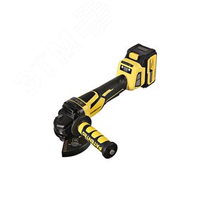 Изображение товара Углошлифовальная машина аккумуляторная бесщеточная 1BatterySystem в кейсе 18В 125мм регулировка оборотов 1х4.0Ач (шт)