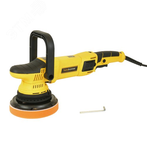 Изображение товара Машина полировальная эксцентриковаая 1.25кВт 125 мм 1400-4800' об/мин эксцентрик 15 мм константная электроника (шт)
