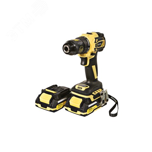 Изображение товара Дрель аккумуляторная бесщеточная 18В 65Нм 2х2'Ач 13 мм 1BatterySystem кейс HS (шт)