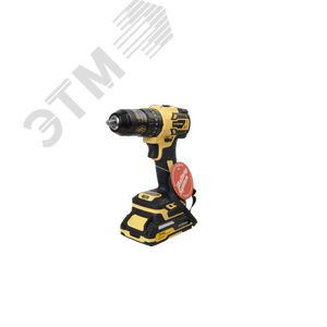 Изображение товара Дрель-шуруповерт ударная аккумуляторная бесщеточная 1BatterySystem в кейсе 18В 65Нм 2х2+4Ач (SAMSUNG) (шт)