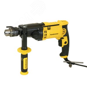 Изображение товара Дрель ударная 1000Вт 0-1100/3000 об патрон 13мм две скорости кабель 4м (шт)