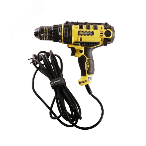 Изображение товара Дрель шуруповерт 450Вт 50НМ металлический патрон 13 мм кабель 4 м (шт)