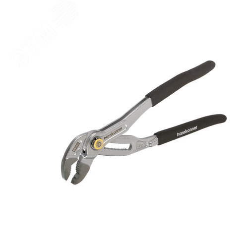 Изображение товара Клещи переставные 250мм с кнопочным шарниром CrV раскрытие губ. 50мм(>43%) (шт)