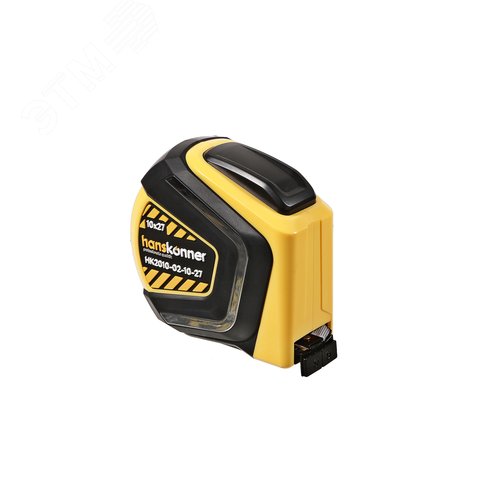 Изображение товара Рулетка с противоударным обрезиненным корпусом автостоп супермощный магнит 10м X 27мм (шт)