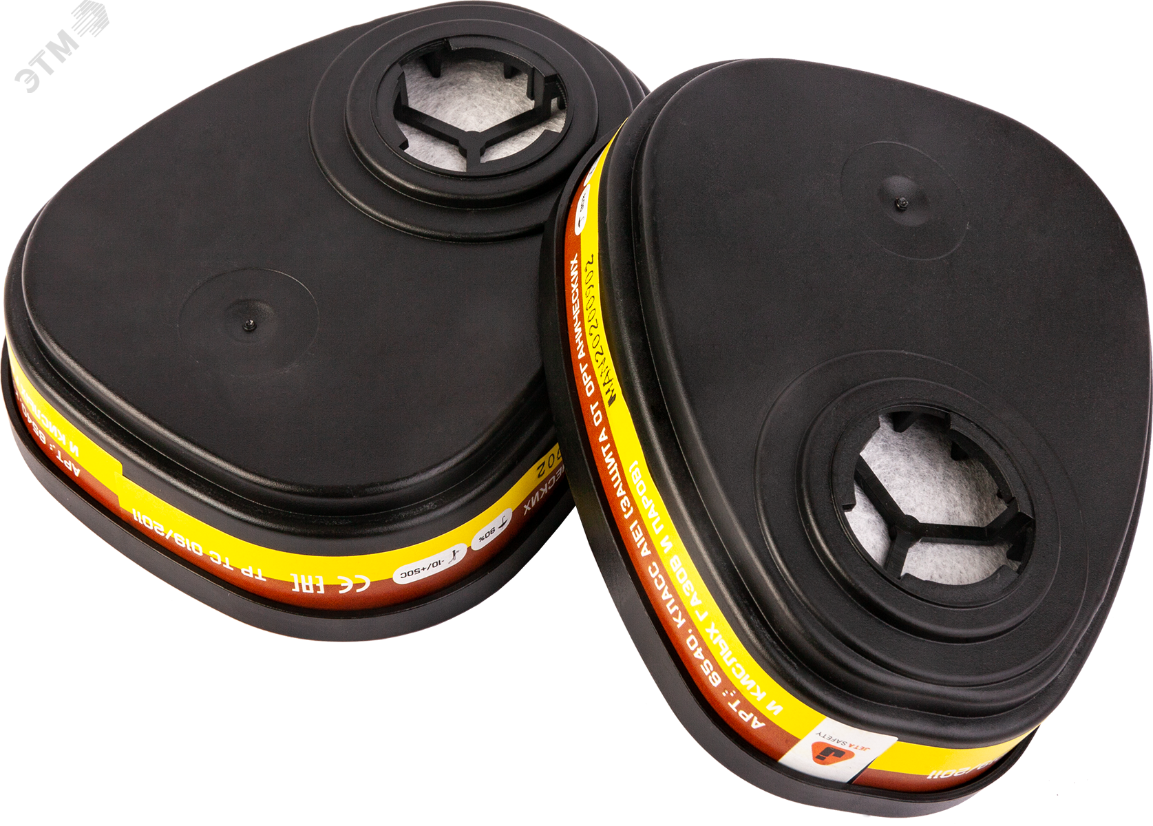 Изображение товара Фильтр противогазовый Jeta Safety для защиты от органических и кислых газов класса A1Е1, в упаковке 2 шт (упак)