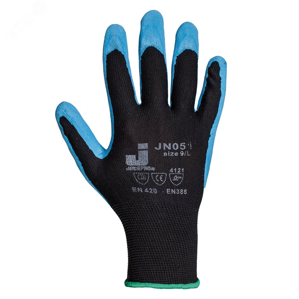 Изображение товара Защитные перчатки из полиэстера с нитриловым покрытием, размер M, 12 пар