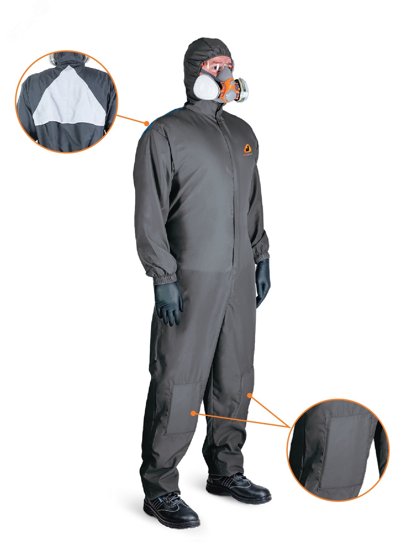 Изображение товара Многоразовый комбинезон с коленями JetaSafety Paint-Expert р-р XL (шт)