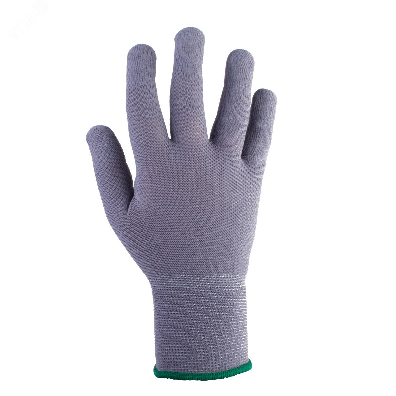 Изображение товара Серые бесшовные нейлоновые защитные перчатки M 12 пар