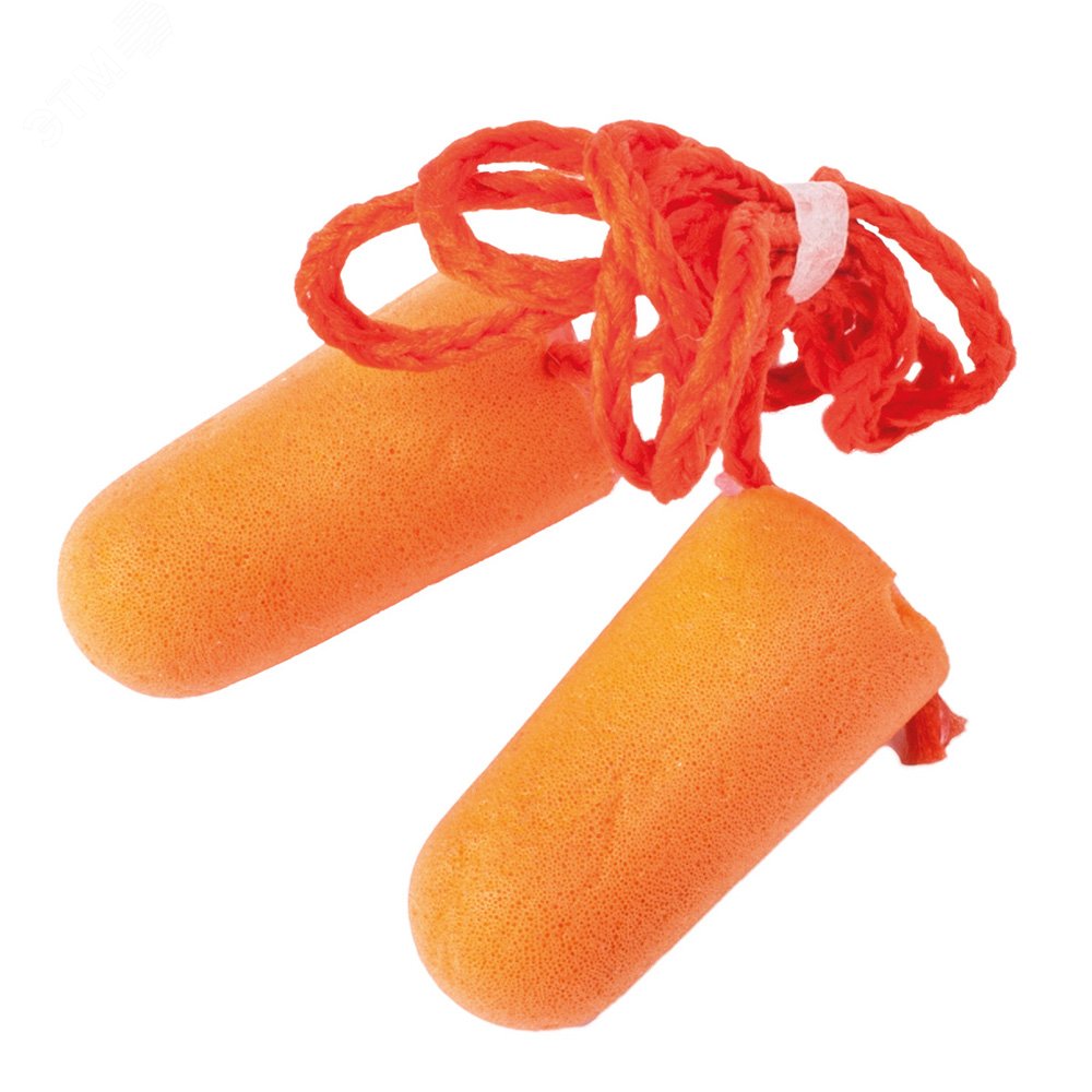 Изображение товара Беруши из вспененного пенополиуретана EarGuard-HV со шнурком (пар)