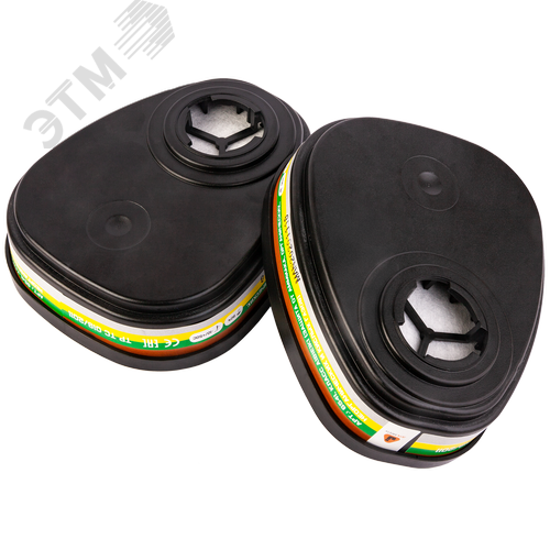 Изображение товара Фильтр противогазовый Jeta Safety для защиты от органических, неорганических, кислых газов и аммиака класса A1B1E1K1, в упаковке 2 шт (упак)