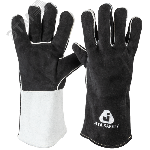 Изображение товара Перчатки Ferrus Wide защитные (краги) из спилк. кожи с подкладкой, черные, размер 11/XXL (6 пар) (пар)