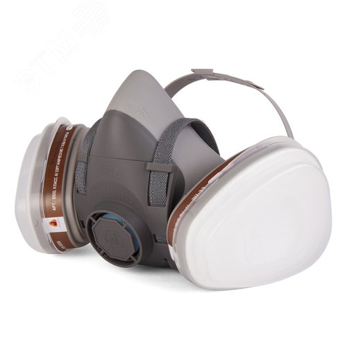 Изображение товара Комплект для защиты дыхания Jeta Safety J-SET 5500P размер S: полумаска, фильтры А1 (2 шт), предфильтры P2 (4 шт), держатели (2 шт) (компл)
