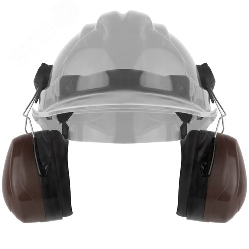 Изображение товара Наушники противошумные на каску Caor, коричневые, 33 дБ (пар)