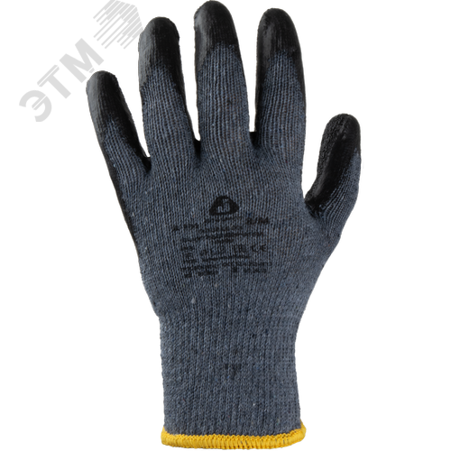 Изображение товара Перчатки Double LTX хлопок/полиэфир, двухсл. рельеф. латекс. покр. Ладони, размер 08/M (пар)