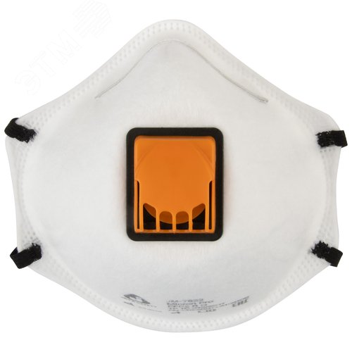 Изображение товара Респиратор с клапаном JM-7622 Micron Pro чашеобразный, FFP2 R D регулировка (упак)