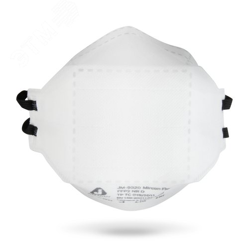 Изображение товара Одноразовый респиратор без клапана JM-9320 Micron Flex трехпанельный, FFP2 NR D (упак)