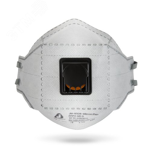 Изображение товара Одноразовый респиратор с клапаном JM-9326 Micron Flex трехпанельный, с углем А, FFP2 NR D, (упаковка 20 шт.) (упак)