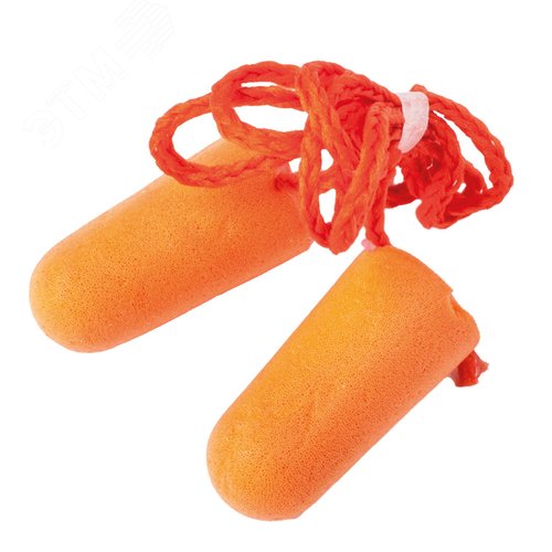 Изображение товара Беруши из вспененного пенополиуретана EarGuard-HV со шнурком (пар)