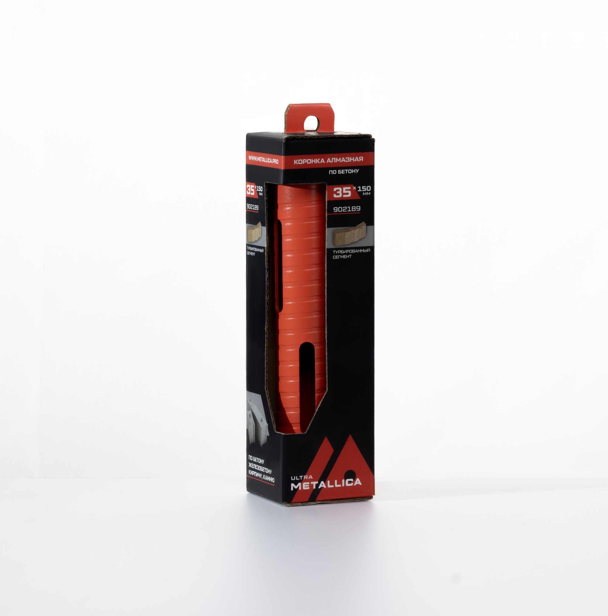 Изображение товара Коронка алмазная сегментная удлин. 35x150 мм, М16, без хвостовика, по бетону (шт)