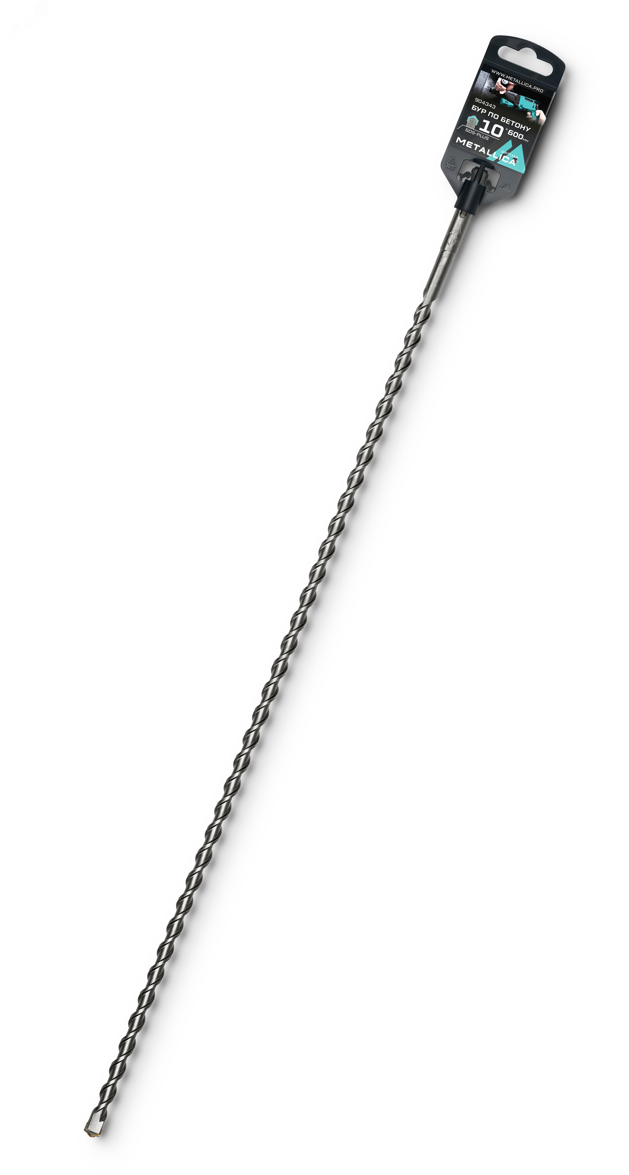 Изображение товара Бур по бетону SDS-plus 10 х600 мм с твердосплавной напайкой Металлика