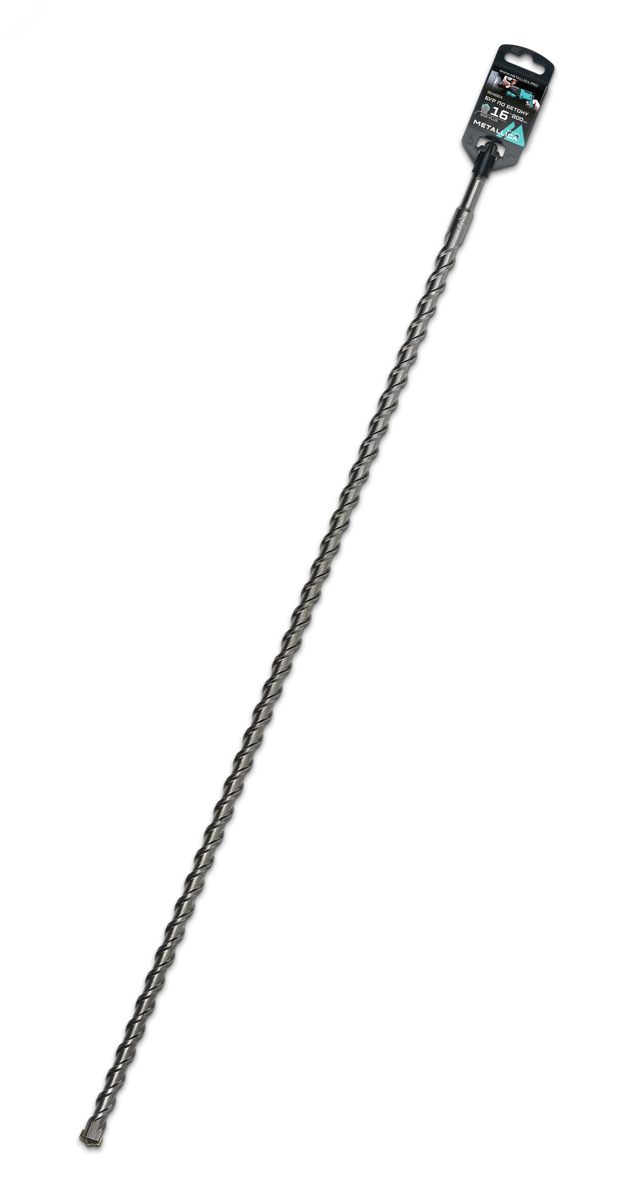 Изображение товара Бур по бетону SDS-plus 16 мм 750 мм для ударных перфораторов METALLICA